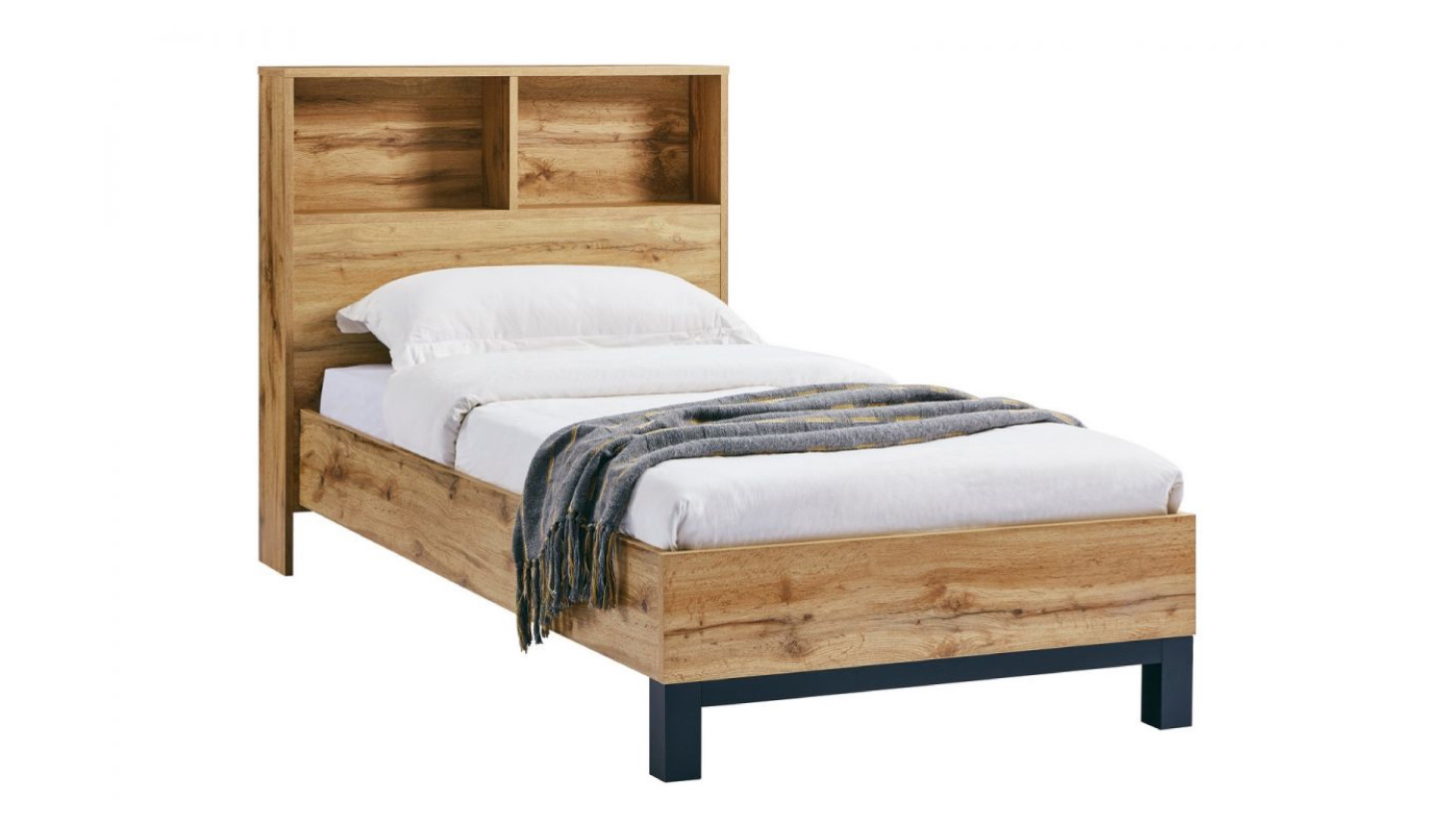 Double Bed with Bookcase Headboard