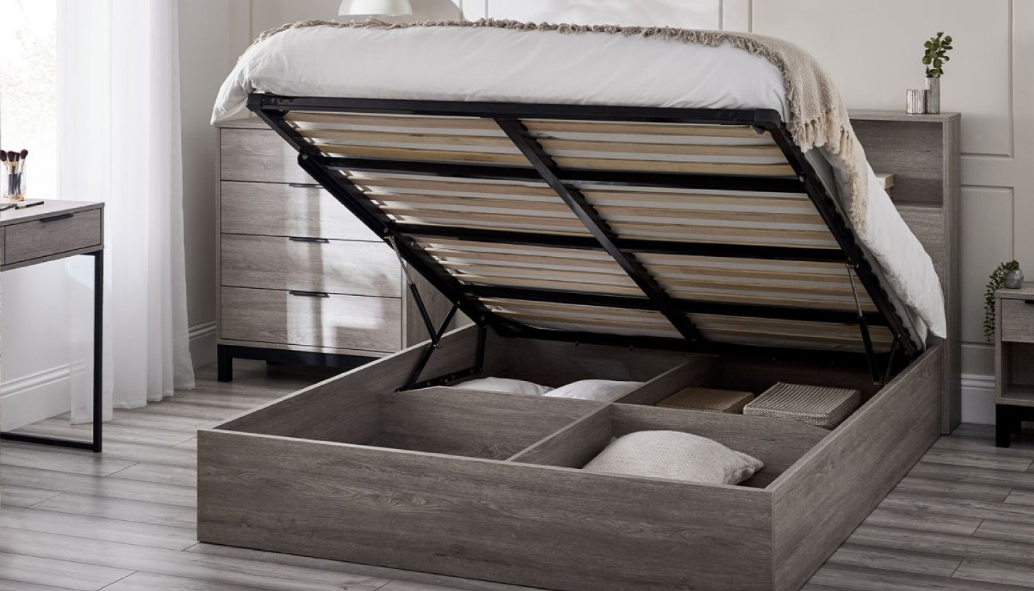 Ottoman Storage Double Bed