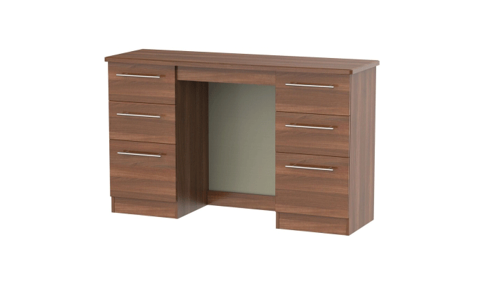 Double Pedestal Dressing Table Kneehole